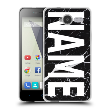 Силиконовый чехол на ZTE Blade L3 с принтом NAME