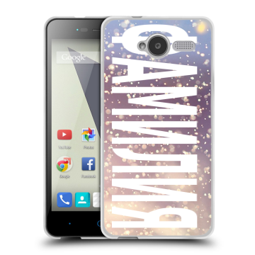 Силиконовый чехол на ZTE Blade L3 с принтом ФАМИЛИЯ