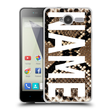 Силиконовый чехол на ZTE Blade L3 с принтом NAME