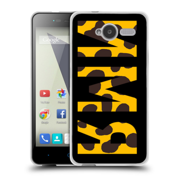 Силиконовый чехол на ZTE Blade L3 с принтом ИМЯ