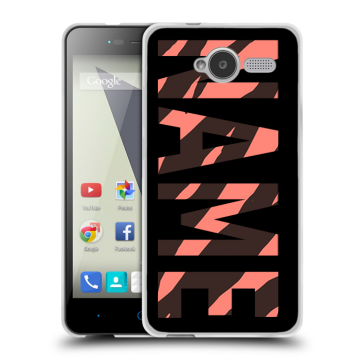 Силиконовый чехол на ZTE Blade L3 с принтом NAME