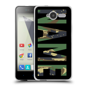 Силиконовый чехол на ZTE Blade L3 с принтом NAME