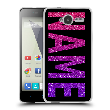 Силиконовый чехол на ZTE Blade L3 с принтом NAME