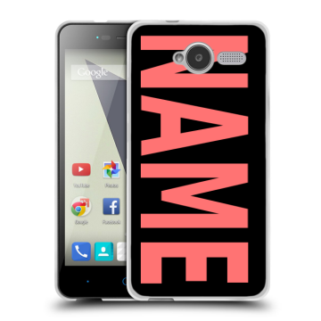 Силиконовый чехол на ZTE Blade L3 с принтом NAME
