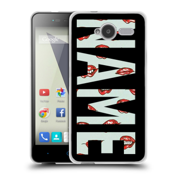 Силиконовый чехол на ZTE Blade L3 с принтом NAME