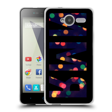 Силиконовый чехол на ZTE Blade L3 с принтом ИМЯ