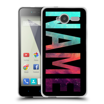 Силиконовый чехол на ZTE Blade L3 с принтом NAME