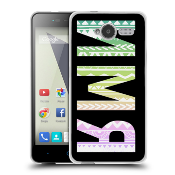 Силиконовый чехол на ZTE Blade L3 с принтом ИМЯ