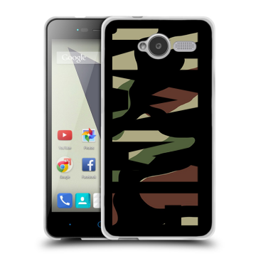 Силиконовый чехол на ZTE Blade L3 с принтом NAME
