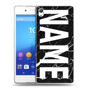 Пластиковый чехол на Sony Xperia Z3+ с принтом NAME