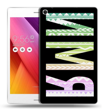 Силиконовый чехол на ASUS ZenPad S 8 с принтом ИМЯ