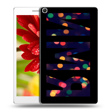 Силиконовый чехол на ASUS ZenPad 8 с принтом ИМЯ