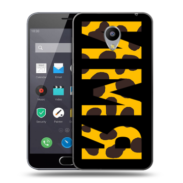 Пластиковый чехол на Meizu M2 Note с принтом ИМЯ
