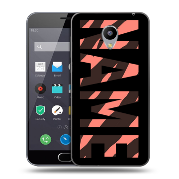 Пластиковый чехол на Meizu M2 Note с принтом NAME