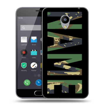 Пластиковый чехол на Meizu M2 Note с принтом NAME