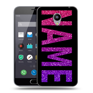 Пластиковый чехол на Meizu M2 Note с принтом NAME