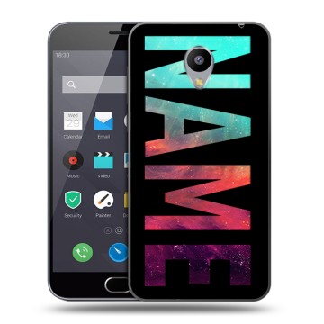 Пластиковый чехол на Meizu M2 Note с принтом NAME