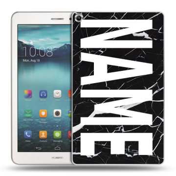 Силиконовый чехол на Huawei MediaPad T1 8.0 с принтом NAME