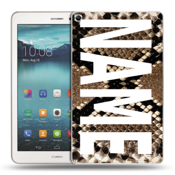 Силиконовый чехол на Huawei MediaPad T1 8.0 с принтом NAME
