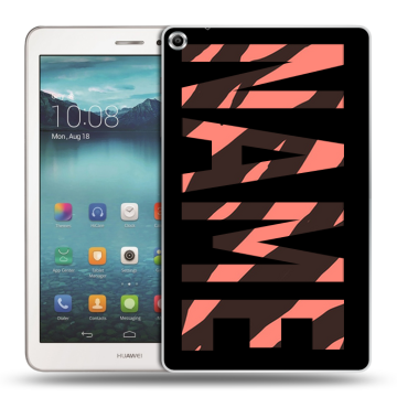 Силиконовый чехол на Huawei MediaPad T1 8.0 с принтом NAME