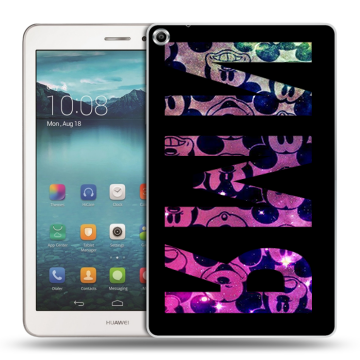 Силиконовый чехол на Huawei MediaPad T1 8.0 с принтом ИМЯ