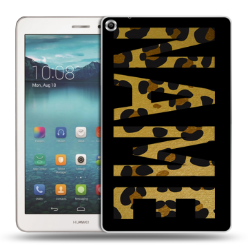 Силиконовый чехол на Huawei MediaPad T1 8.0 с принтом NAME
