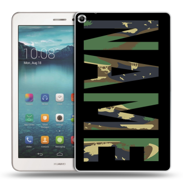 Силиконовый чехол на Huawei MediaPad T1 8.0 с принтом NAME