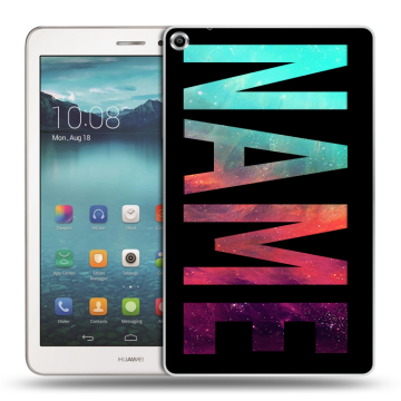 Силиконовый чехол на Huawei MediaPad T1 8.0 с принтом NAME