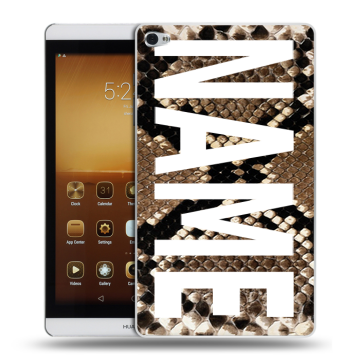 Силиконовый чехол на Huawei MediaPad M2 с принтом NAME