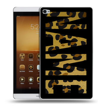 Силиконовый чехол на Huawei MediaPad M2 с принтом NAME