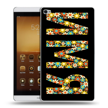 Силиконовый чехол на Huawei MediaPad M2 с принтом ИМЯ