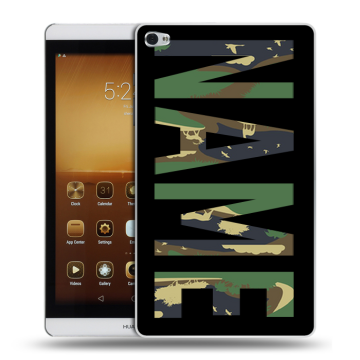 Силиконовый чехол на Huawei MediaPad M2 с принтом NAME