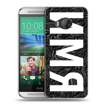 Силиконовый чехол на HTC One ME с принтом ИМЯ
