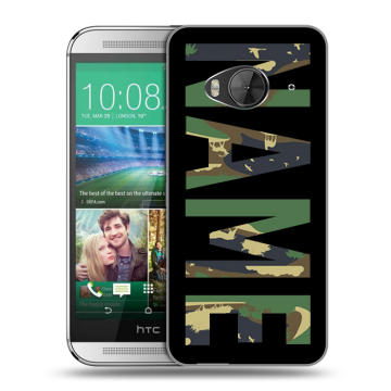 Силиконовый чехол на HTC One ME с принтом NAME