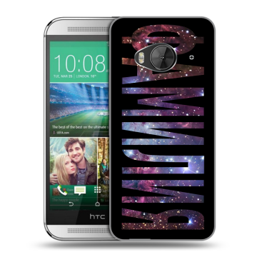 Силиконовый чехол на HTC One ME с принтом ФАМИЛИЯ