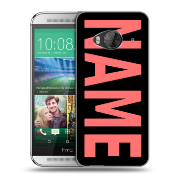 Силиконовый чехол на HTC One ME с принтом NAME
