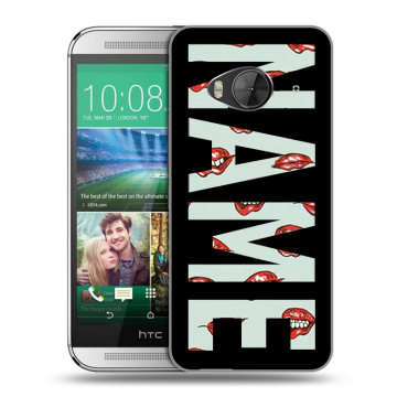 Силиконовый чехол на HTC One ME с принтом NAME