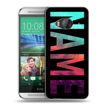 Силиконовый чехол на HTC One ME с принтом NAME
