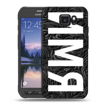 Пластиковый чехол на Samsung Galaxy S6 Active с принтом ИМЯ