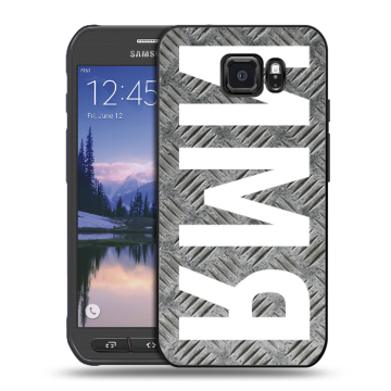 Пластиковый чехол на Samsung Galaxy S6 Active с принтом ИМЯ