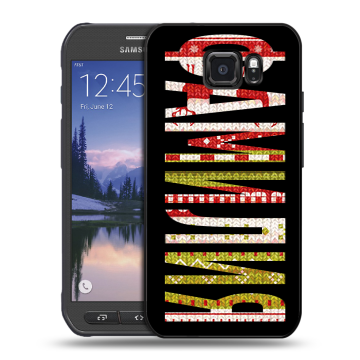 Пластиковый чехол на Samsung Galaxy S6 Active с принтом ФАМИЛИЯ