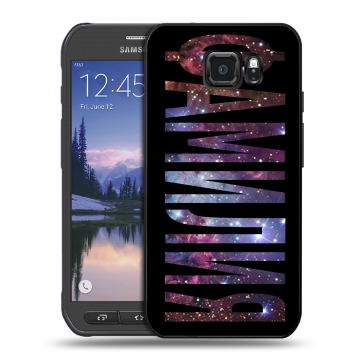 Пластиковый чехол на Samsung Galaxy S6 Active с принтом ФАМИЛИЯ