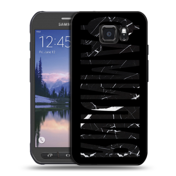 Пластиковый чехол на Samsung Galaxy S6 Active с принтом ФАМИЛИЯ