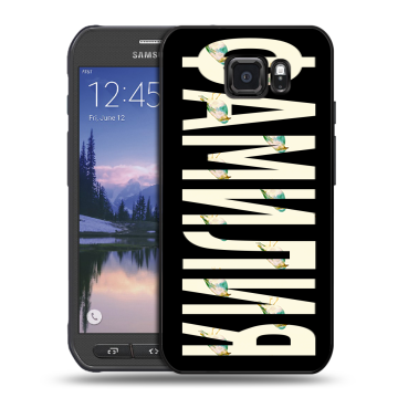 Пластиковый чехол на Samsung Galaxy S6 Active с принтом ФАМИЛИЯ