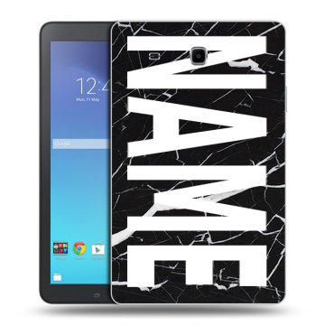 Силиконовый чехол на Samsung Galaxy Tab E 9.6 с принтом NAME