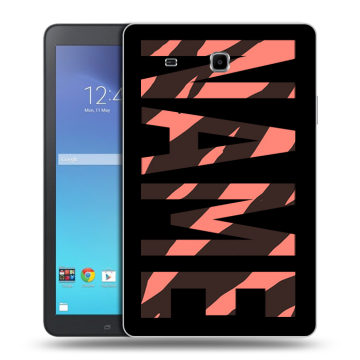 Силиконовый чехол на Samsung Galaxy Tab E 9.6 с принтом NAME