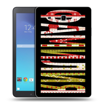 Силиконовый чехол на Samsung Galaxy Tab E 9.6 с принтом ФАМИЛИЯ