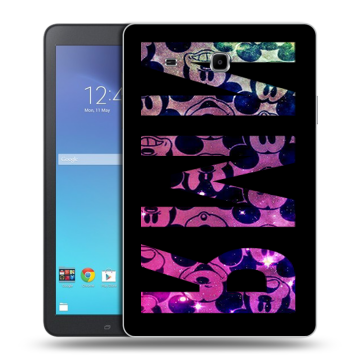 Силиконовый чехол на Samsung Galaxy Tab E 9.6 с принтом ИМЯ