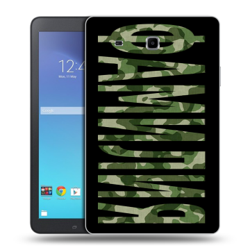 Силиконовый чехол на Samsung Galaxy Tab E 9.6 с принтом ФАМИЛИЯ