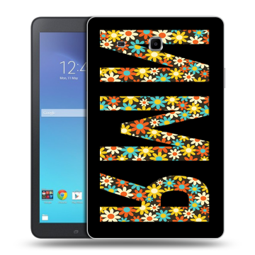 Силиконовый чехол на Samsung Galaxy Tab E 9.6 с принтом ИМЯ